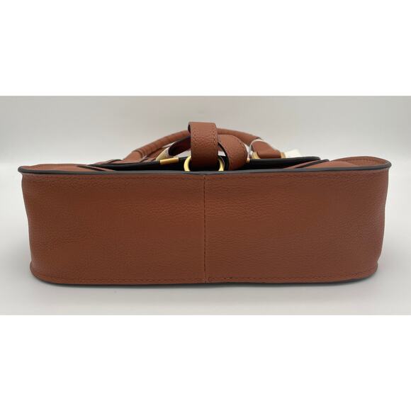 $2390 CHLOE MARCIE SMALL TAN LEATHER SADDLE CROSSBODY BAG PURSE NWT AUTH! - Picture 12 of 16